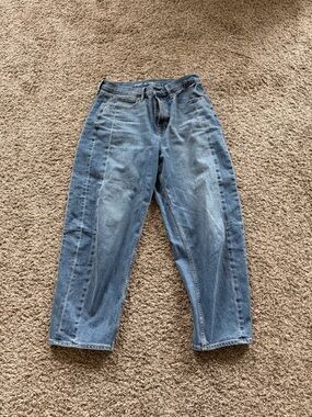 Old Navy Two-Tone Blue Straight-Leg Jeans